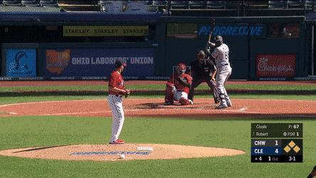 Robert chases the Sox out of a potentially big inning.